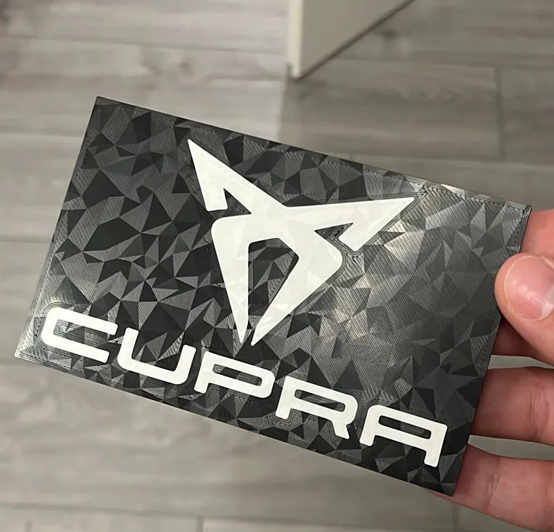 Cupra Logo Platte Deko