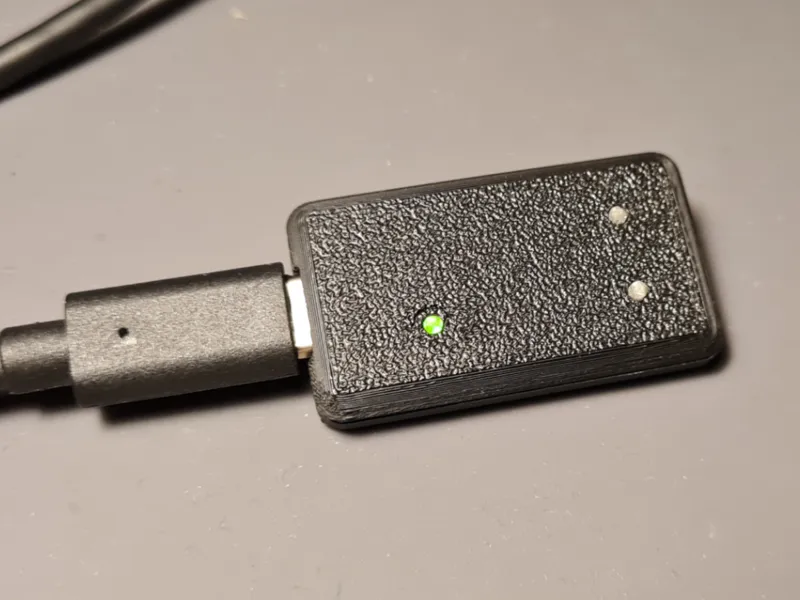 Arduino Pro Micro Case (press fit, w/ LED windows)