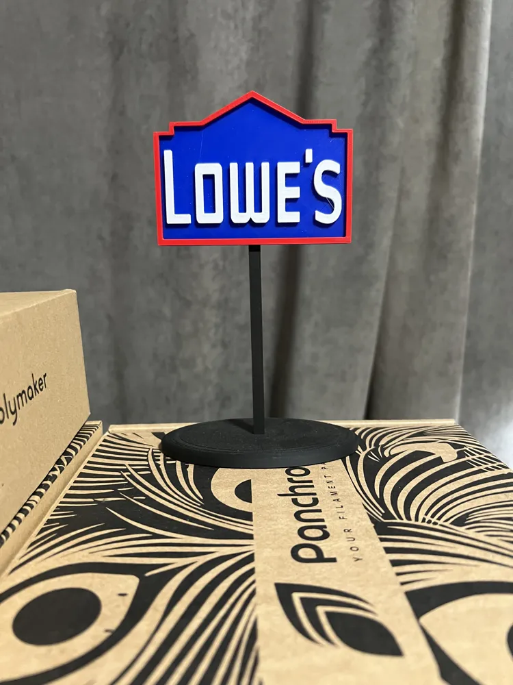 LOWES STORE SIGN - Free 3D Print Model - MakerWorld