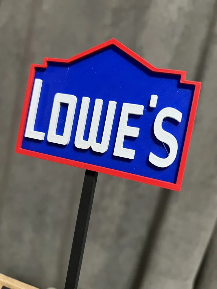 LOWES STORE SIGN - Free 3D Print Model - MakerWorld