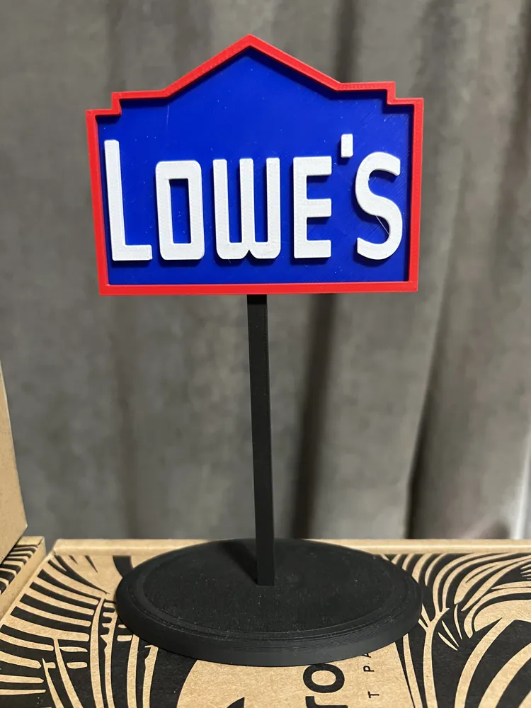 LOWES STORE SIGN - Free 3D Print Model - MakerWorld