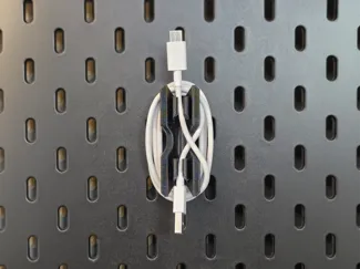 IKEA Skadis cable organizer