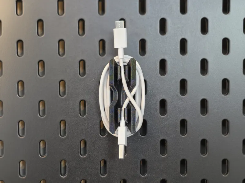 IKEA Skadis cable organizer