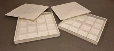 Desiccant box, 200x200x20 mm (500 gr silica beads)
