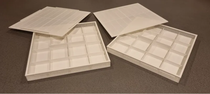 Desiccant box, 200x200x20 mm (500 gr silica beads)