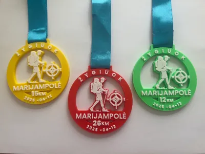 Hiking medal personalized