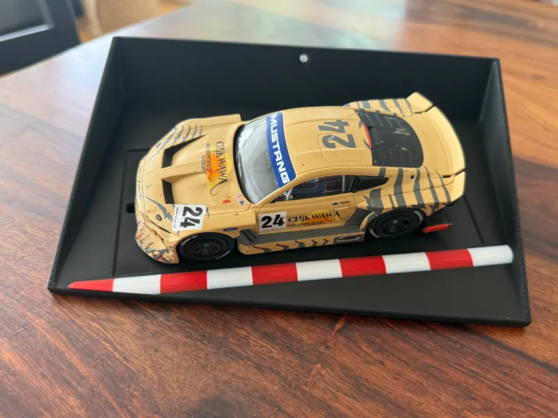 Shelf for slot cars like Carrera