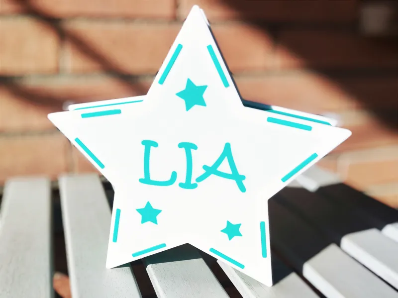 Customizable star lamp