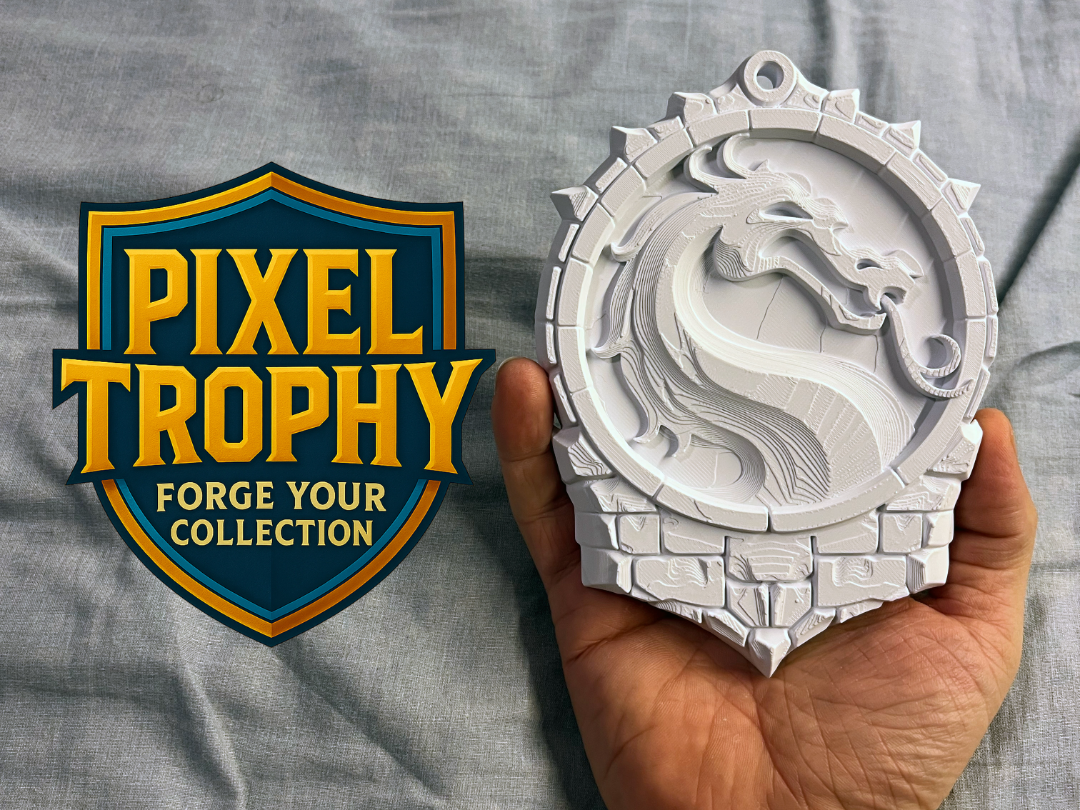 Pixel Trophy - Mortal Kombat Dragon