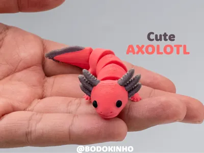 Cute Axolotl - Articulated