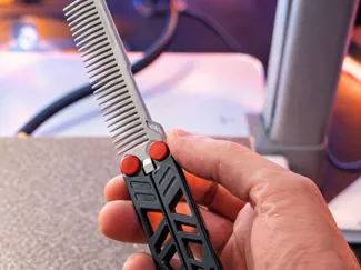 Butterfly Knife, But Hairbrush! No - AMS