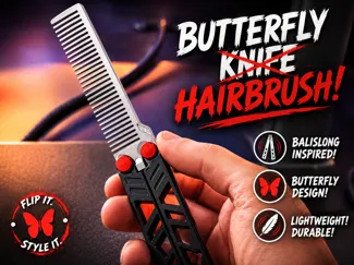 Butterfly Knife, But Hairbrush! No - AMS