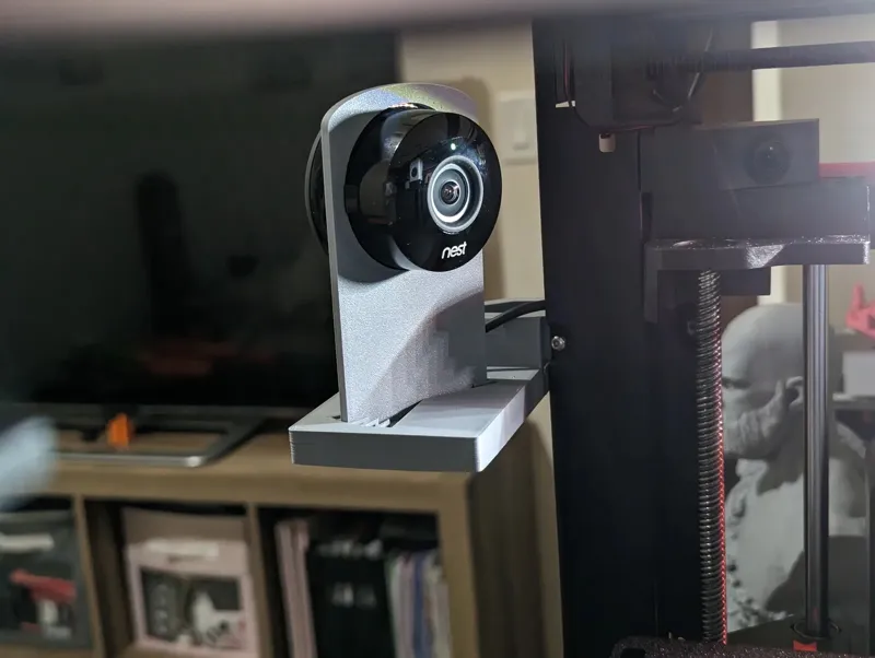 Bambu Lab P1P Camera Mount For Nest -Yi and BLANK insert
