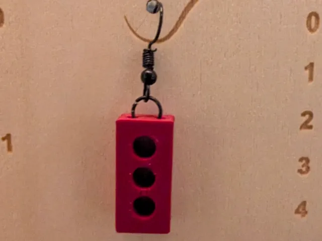 Pride Brick Earring