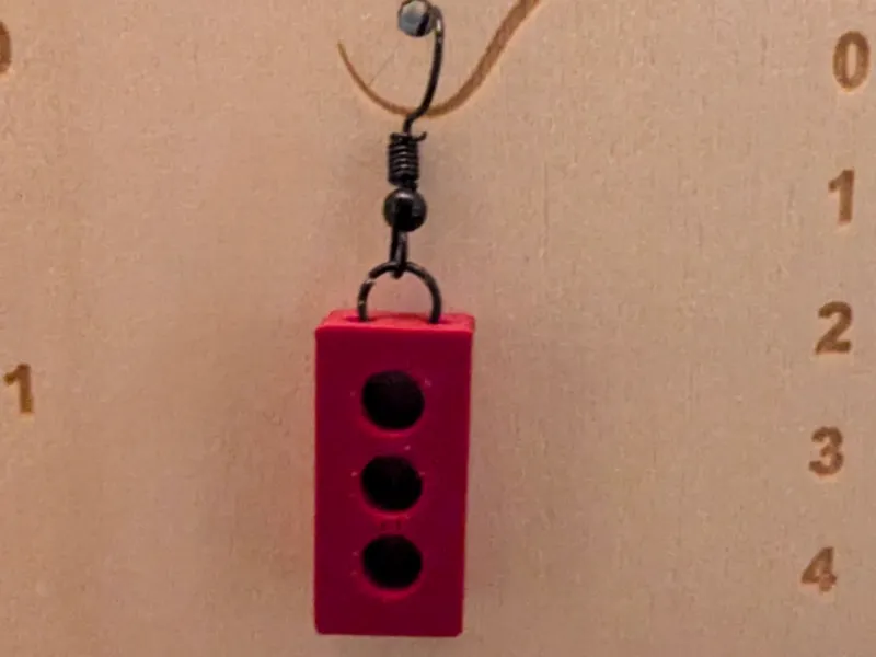 Pride Brick Earring
