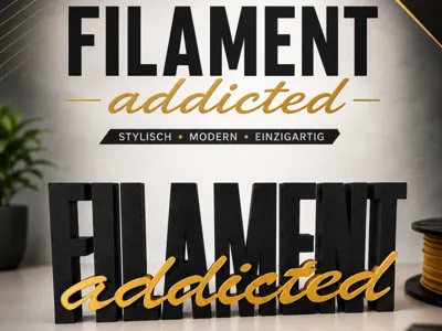 Filament Addicted Lettering