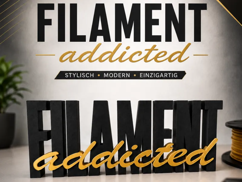 Filament Addicted Schriftzug