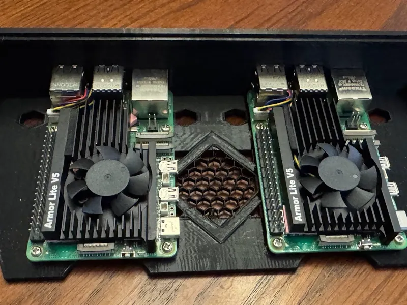 10 inch mini rack dual Pi5 mount