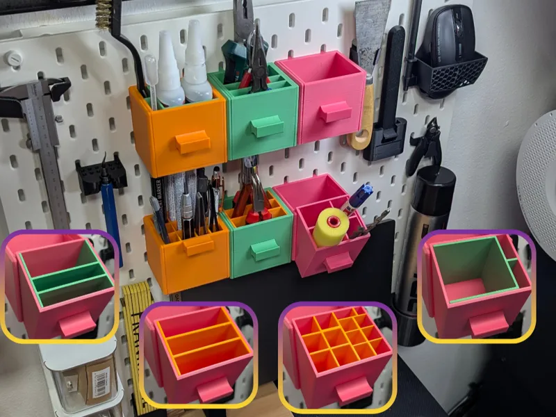 Ikea Skadis ausziehbare Kippbox