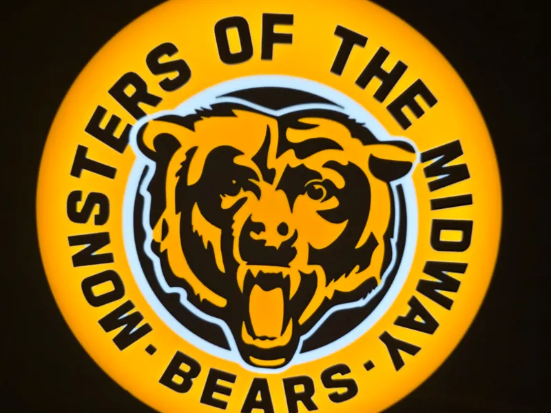 Chicago Bears Monsters of the Midway Light box