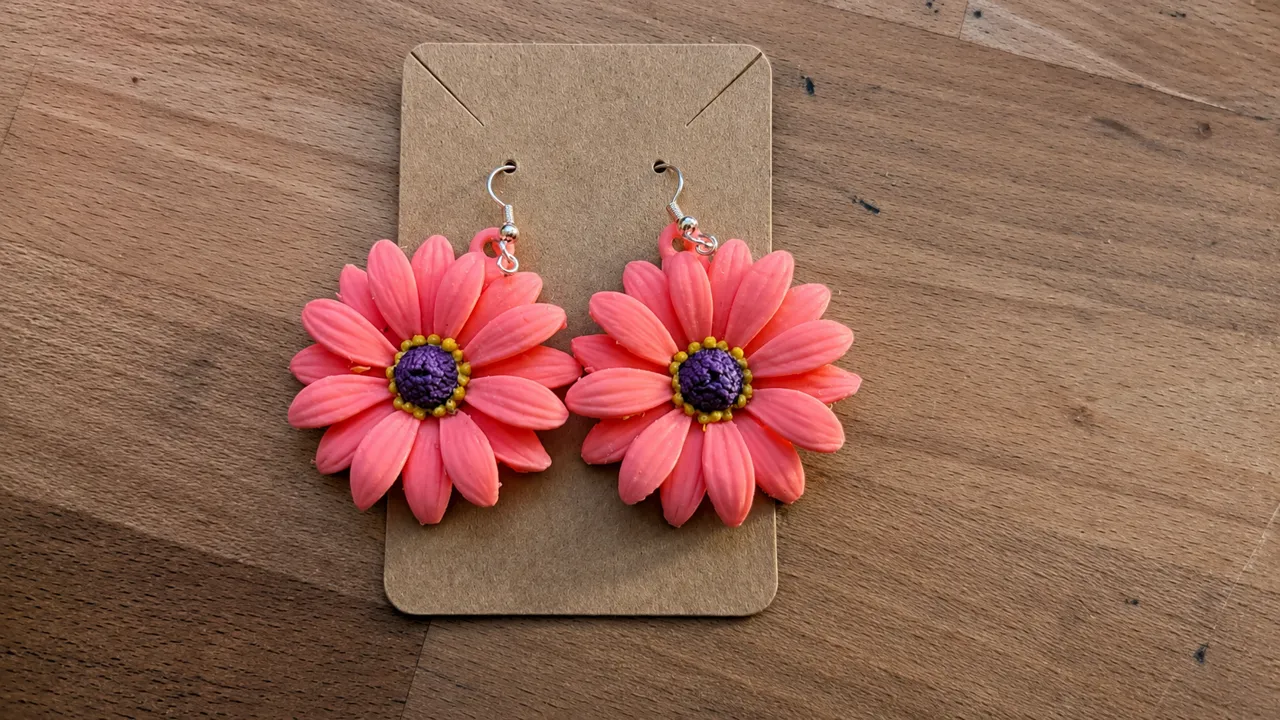 African Daisy Delight Earrings view 2