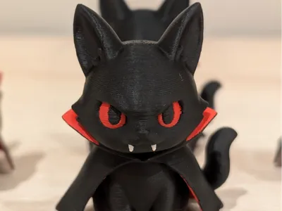 Chat vampire Halloween