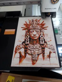 Lithophane guerrier aztèque — photo 4