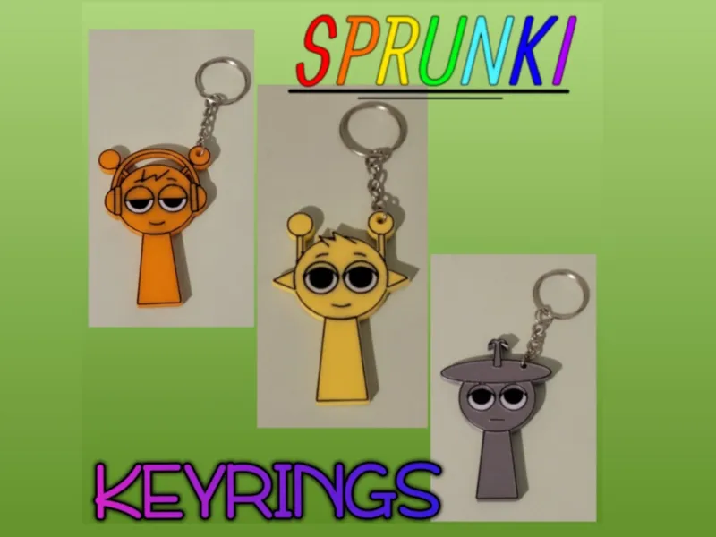 Sprunki Character Keyring Collection