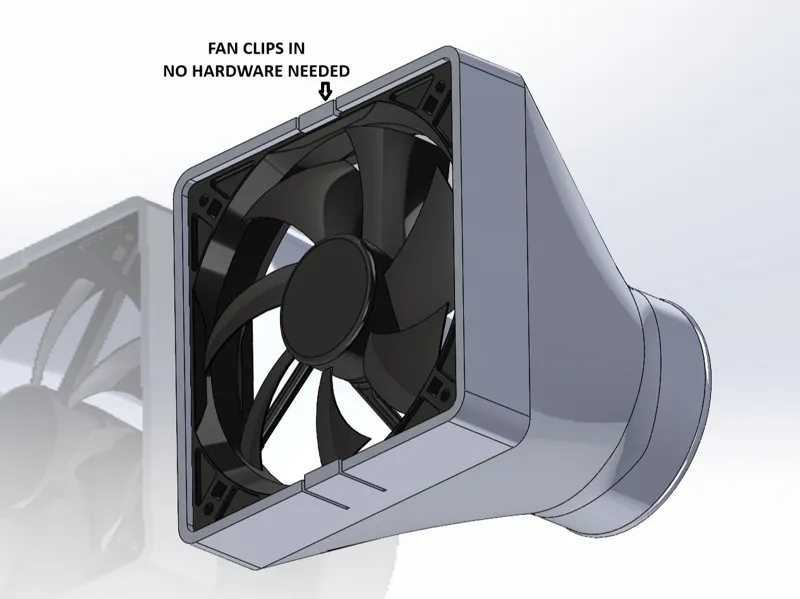 120MM FAN TO DUCT