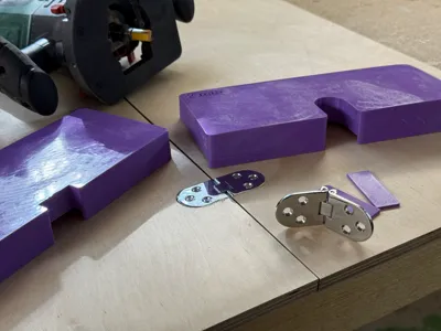 Flush Folding Table Hinge Router Template
