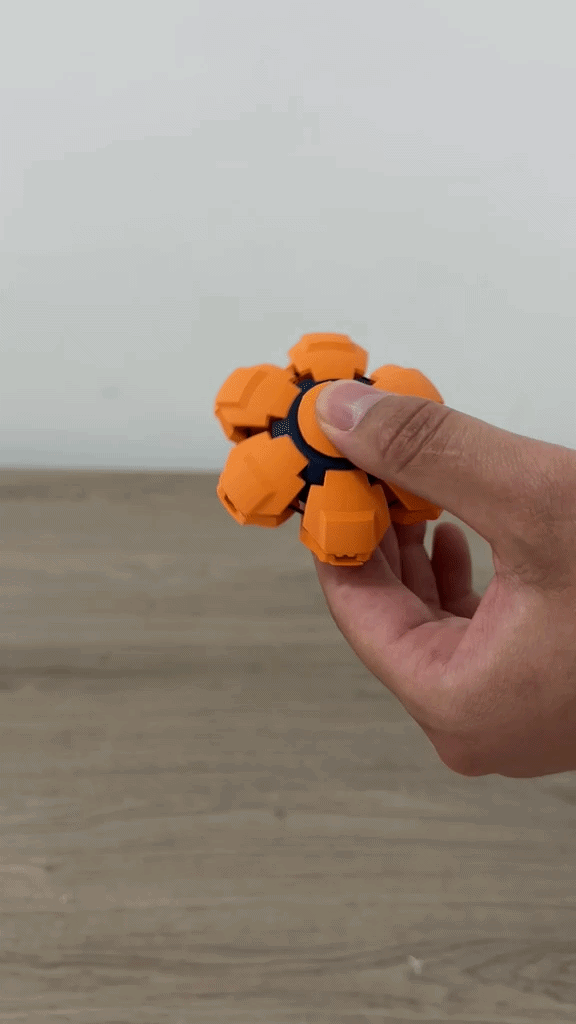 Miniatura 1 do modelo 3D Squspi (fidget, squshy ball and spinner)