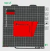 Logo-emblazoned A1 mini screen protector ++ Print-in-Place