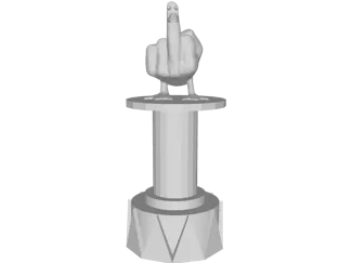 Middle Finger Duck Trophy