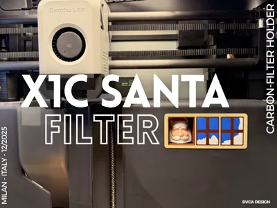 X1C CARBON FILTER HOLDER CHRISTMAS VERSION
