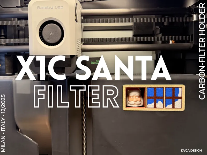 X1C CARBON FILTER HOLDER CHRISTMAS VERSION