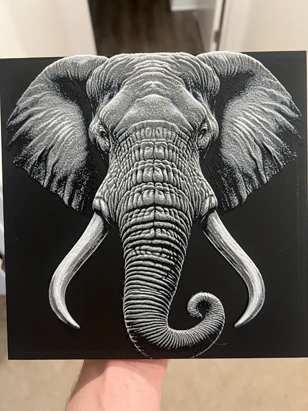 Elephant Face Wall Art by RP47 Designs MakerWorld