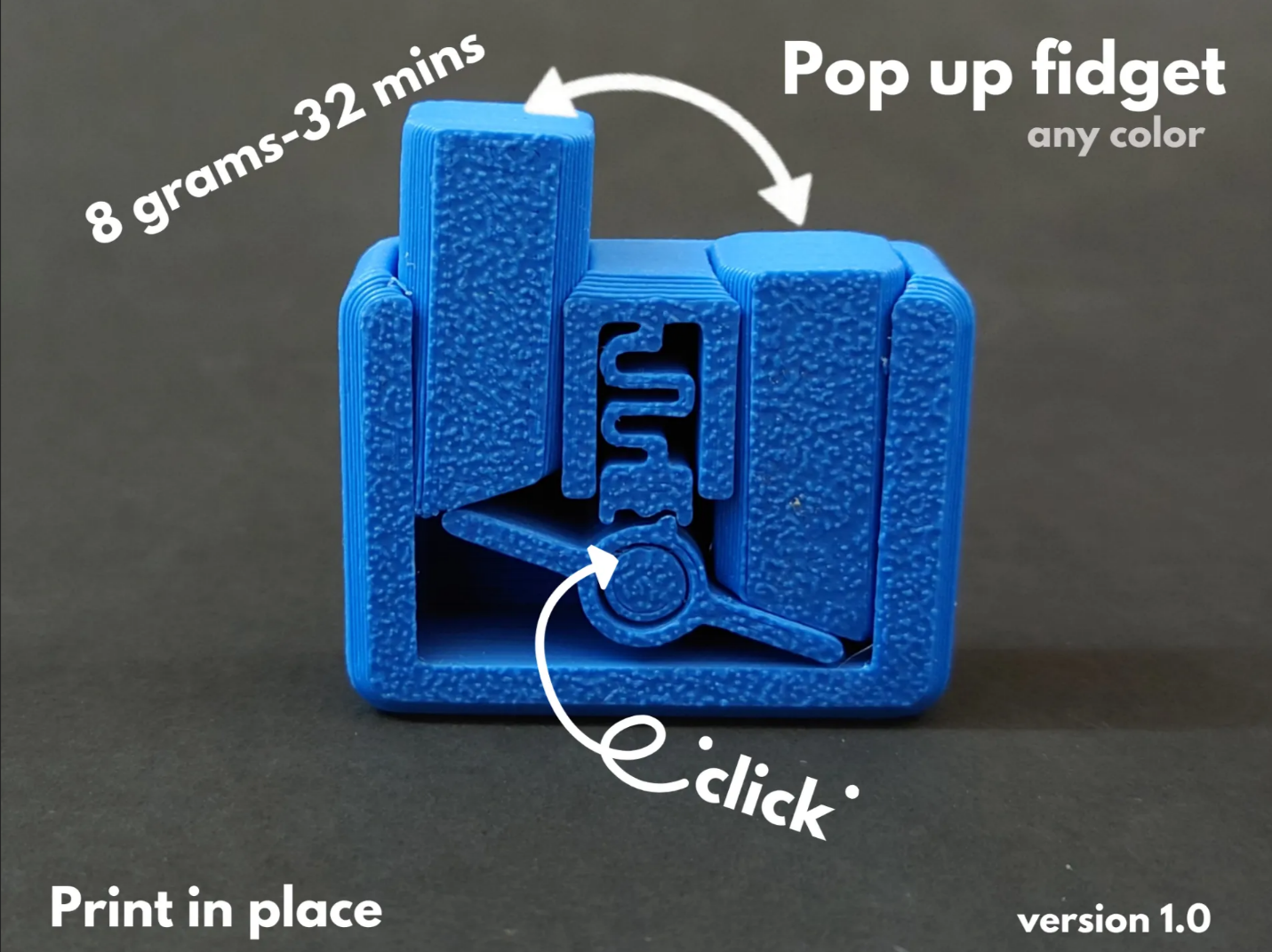 Miniatura 3 do modelo 3D Pop Switch Fidget Toy