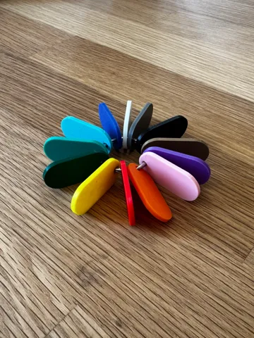 Accesorio para filamento: Campioni di colori di filamento - Portachiavi — vista de referencia 2
