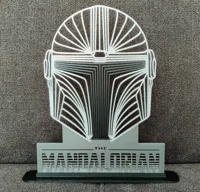 The Mandalorian Line Art - Din Djarin - P2S compatible