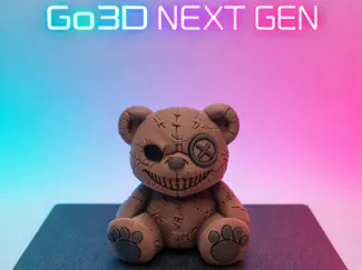 Teddy "Patchfang" mit duesterem Gruselcharme