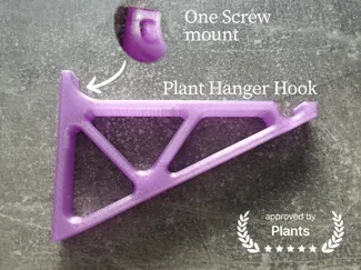 Macramé Plant Hook - Heavy Duty Wall Mount