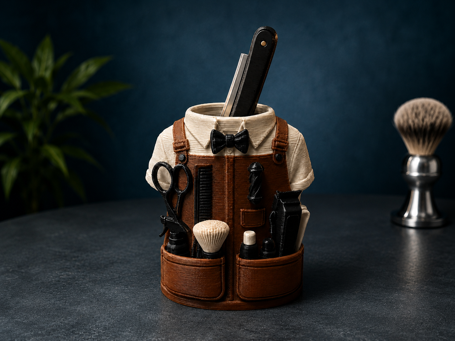 Barber Pencil Holder & Razor Holder
