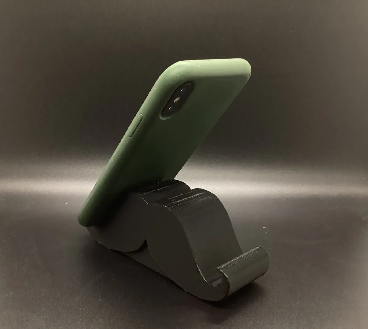 Support téléphone en forme de moustache