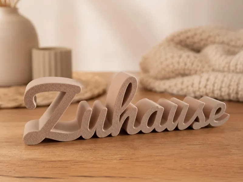 Zuhause Schriftzug-Kunst 3D – Custom Word Art
