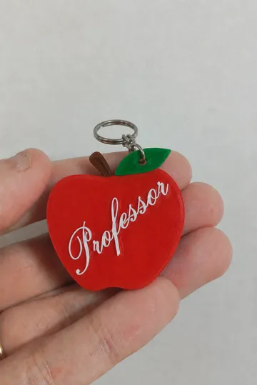 Llavero: Chaveiro Professor / Professora – Maçã — vista de referencia 3