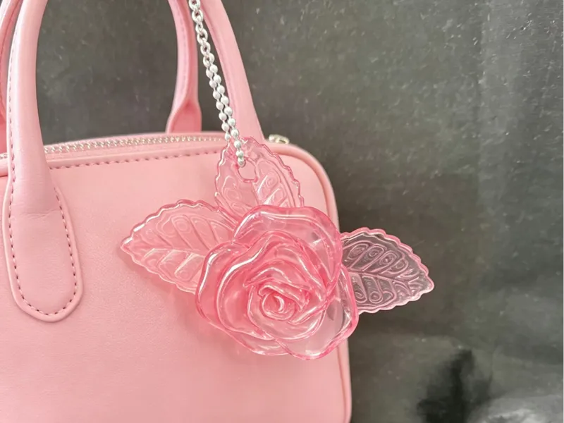 超美逼真玫瑰花挂件 包包挂饰