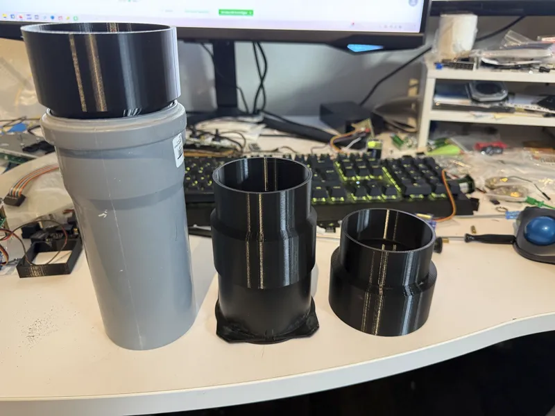 Adapter für den MAICO Lüfter 80mm auf 75mm HT