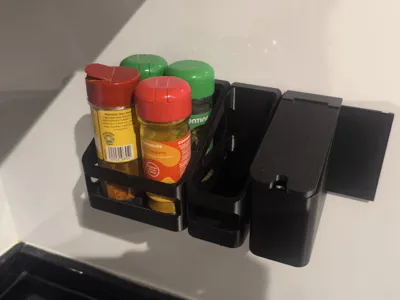 Modular kitchen utilities shelf