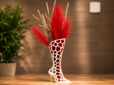 Voronoi High Heel Vase