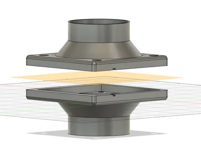 140mm Exhaust Adapter Fumigator